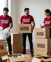 Prime Pro Movers team working happily during house shifting
